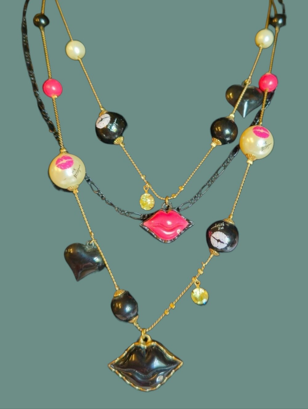 💋Betsey "FIRST DATE" Collection 3-Strand Layered Necklace - EPC💋